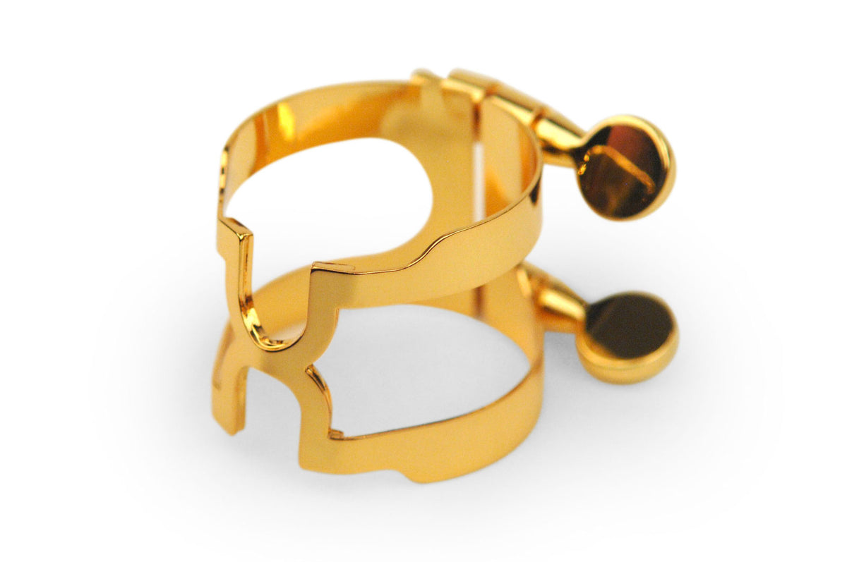 H-LIGATURE & CAP - BB CLARINET GOLD PLATED