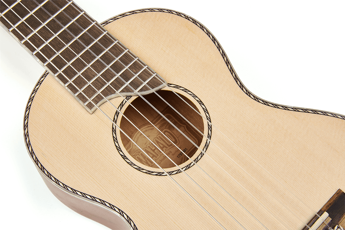 Guitalele Natural Pearl Head + Cover