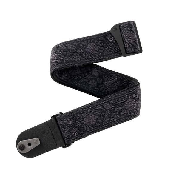 D'ADDARIO Pad Lock Woven Guitar Strap Monterey Black Tubular