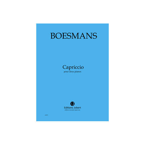 Jobert Boesmans - Capriccio - 2 Pianos et Orchestre