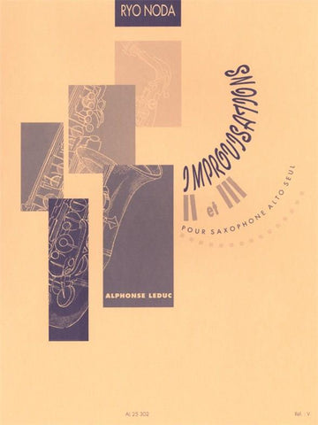 Noda Ryo - Improvisation 2 & 3 - Saxophone Alto Seul