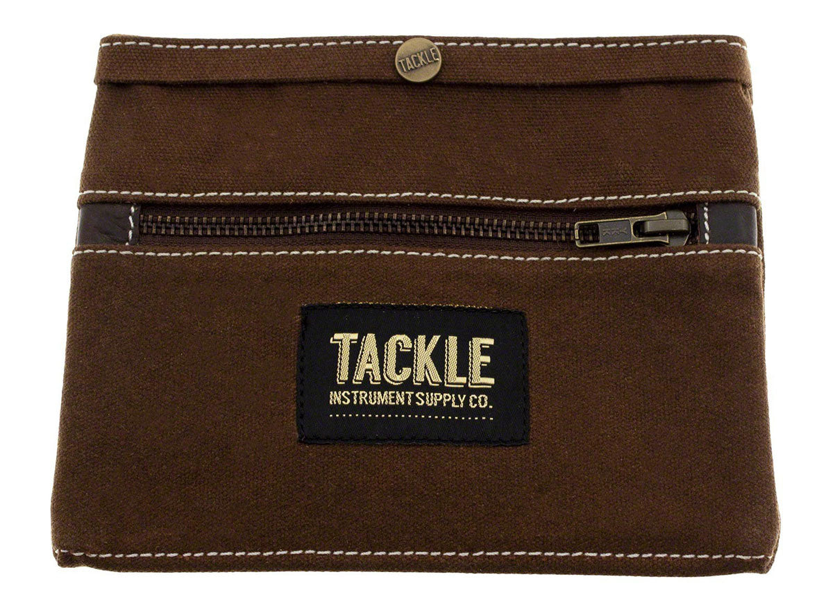 WAXED CANVAS GIG POUCH - BROWN