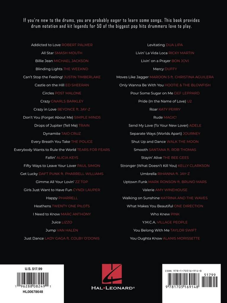 First 50 Pop Songs - Drums