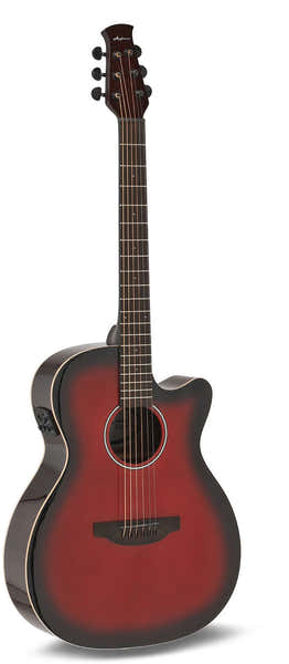 Applause Jump OM Electro CW Gloss Cherry Burst