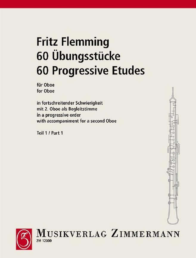 Flemming Fritz - 60 Etudes Progressives Pour Le Hautbois Vol.1