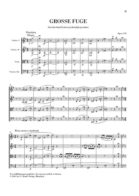 Beethoven L.V. - String Quartet In BB Major Op. 130 And Great Fugue Op. 133