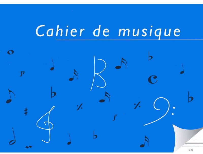 Music Notebook 6 Staves