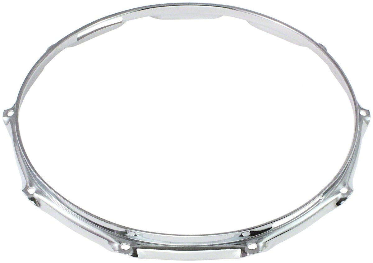 HB25-14-10S - 14" 10 Holes Snare Side Chromed Brass 2.5mm Super Triple Flange Drum Hoop
