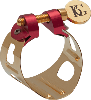 LDS0 - SOPRANO SAXOPHONE LIGATURE DUO GOLD LACQUERED