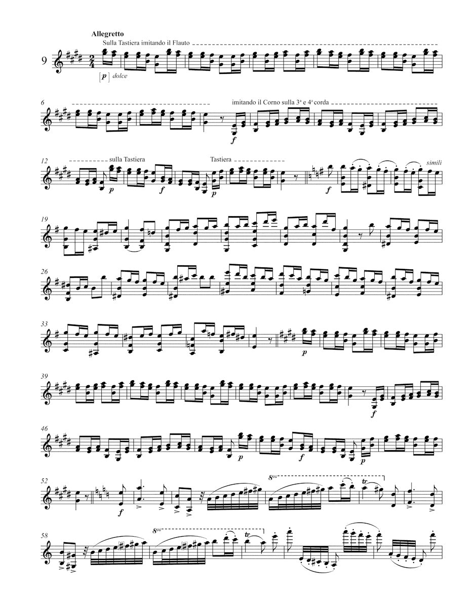 Paganini N. - 24 Capricci Op.1 - Violon