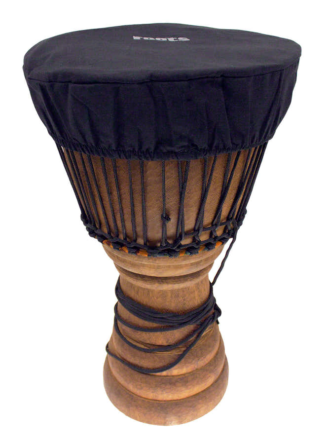 Djembe Skin Protection Cover 35-38 CM Cotton Black