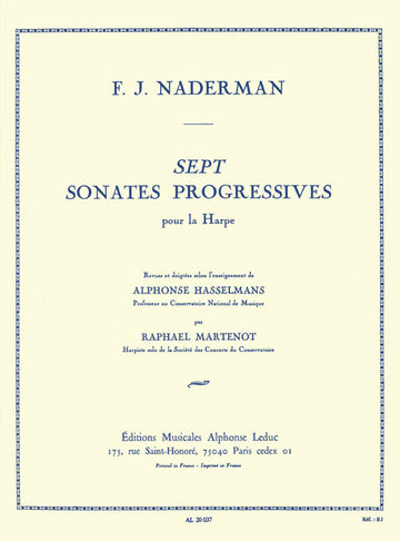 7 Sonates Progressives Opus 92 pour la Harpe