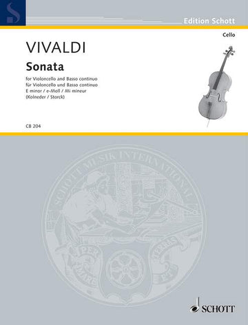 Vivaldi Antonio - Six Sonatas - Cello And Basso Continuo