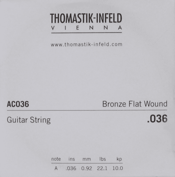 Thomastik ACOUSTIC GUITAR STRINGS PLECTRUM ACOUSTIC SERIES. NICKEL-FREE.036