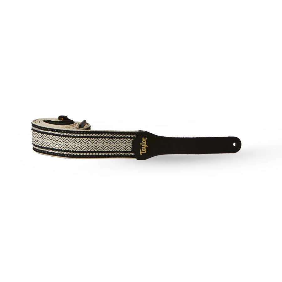 4004-20 Strap White/Black Jacquard Cotton 2"