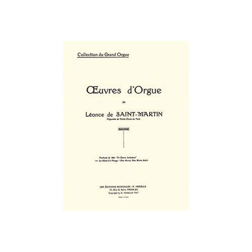 Combre Saintmartin - Salut À La Vierge Op.34 - Orgue