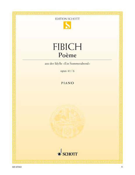 Fibich - Poème Op. 41/6 - Piano