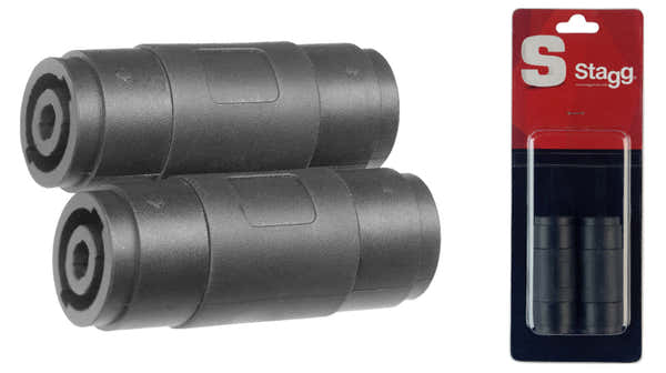 Stagg AC-sfsfh 2 SPK female/female 4-pin plug adapter
