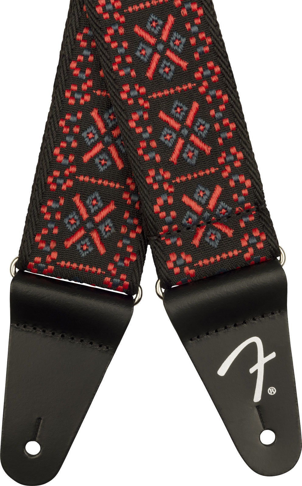PASADENA WOVEN STRAP LATTICE RED 2"