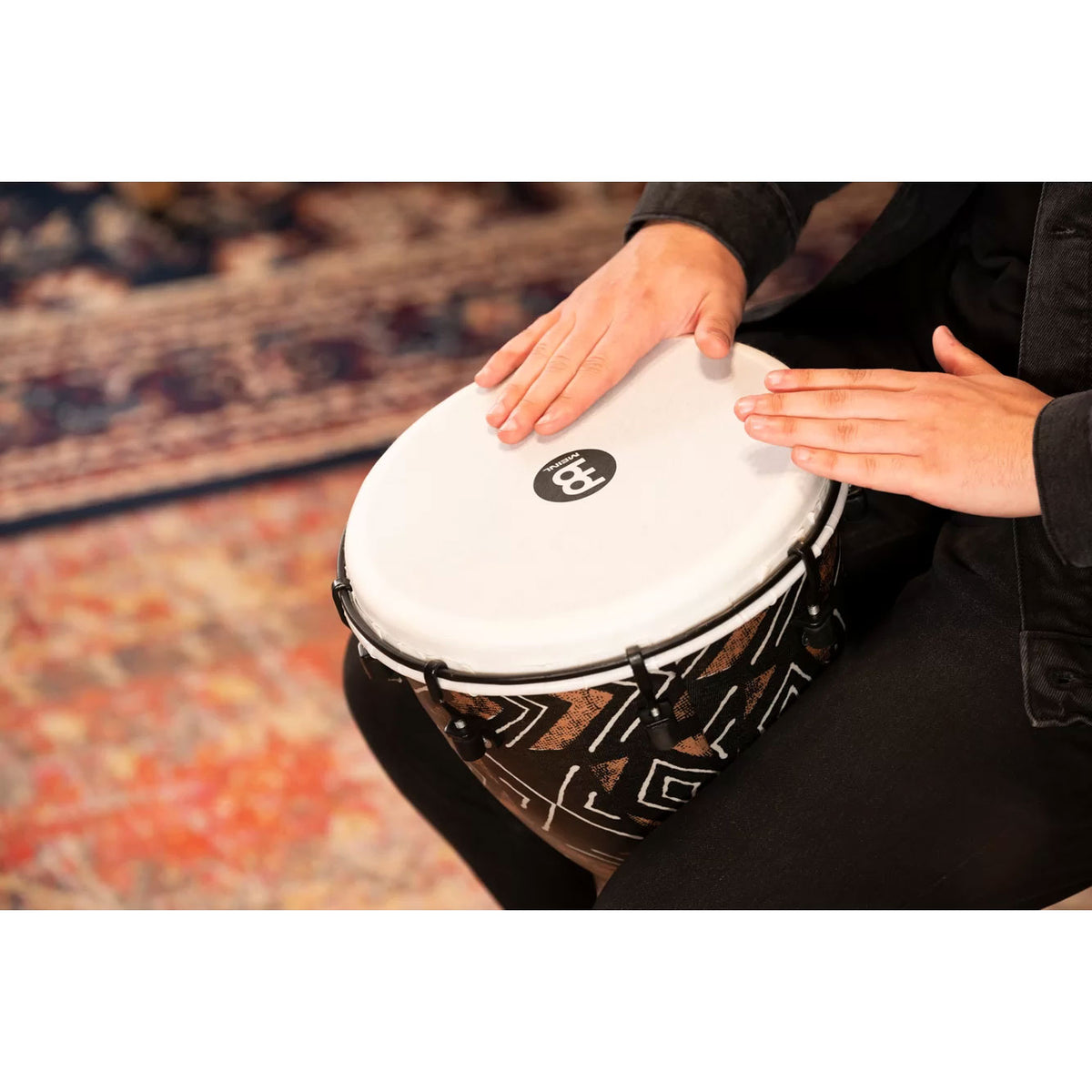 PERCUSSION 10" ALPINE SERIES DJEMBE SYNTHETIC HEAD KANGA SARONG
