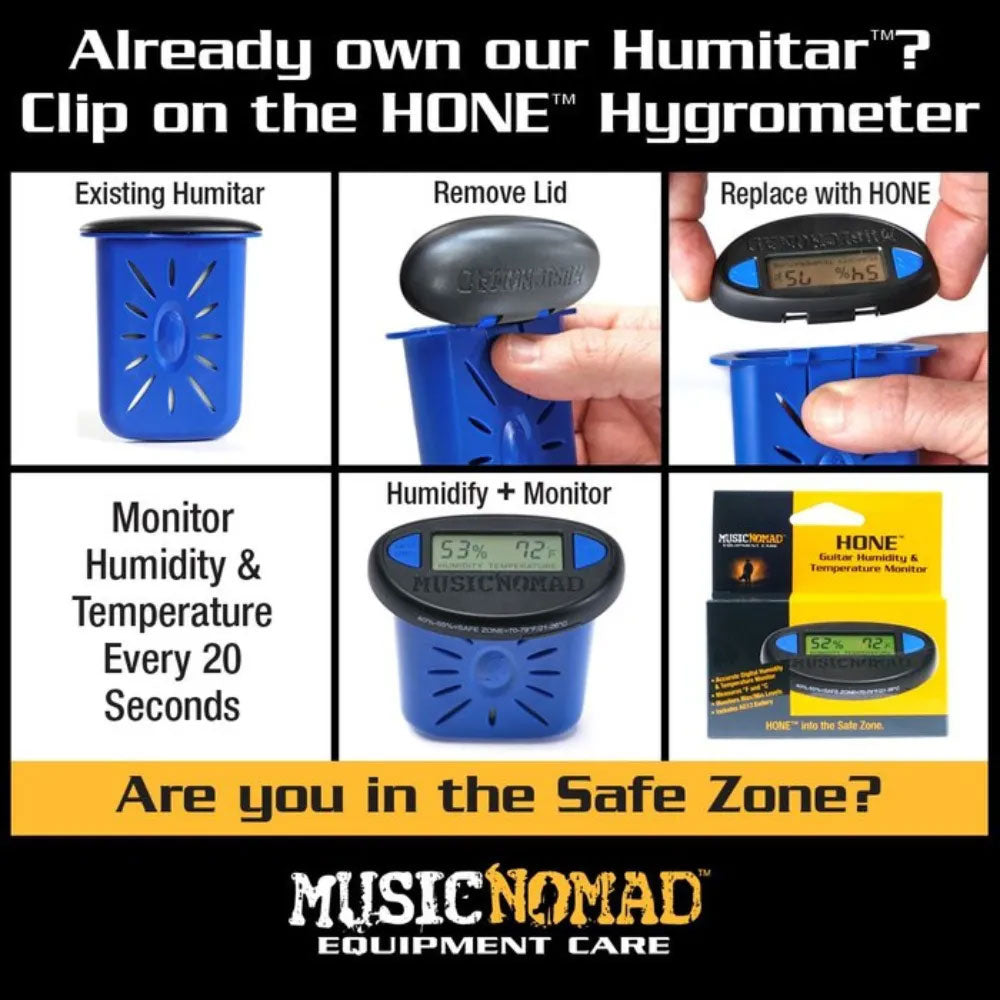 MN312 HONE - GUITAR HYGROMETER (HUMIDITY AND TEMPERATURE MONITOR)