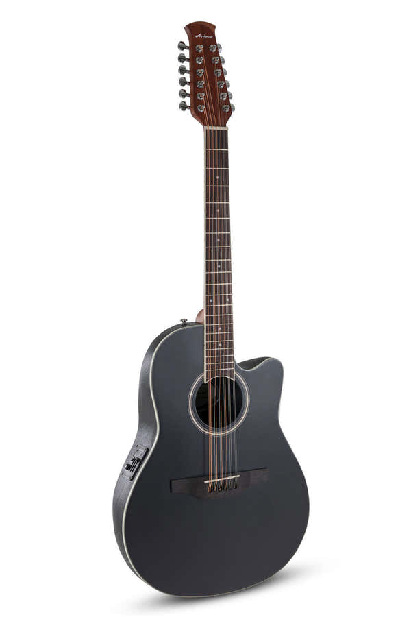 Ab2412Ii Mid Cutaway 12-String Black Satin