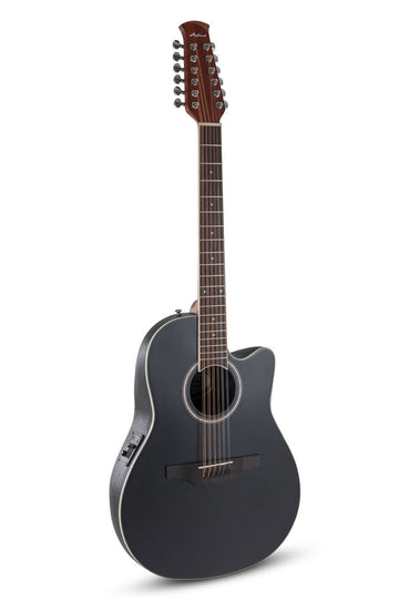 Ab2412Ii Mid Cutaway 12-String Black Satin
