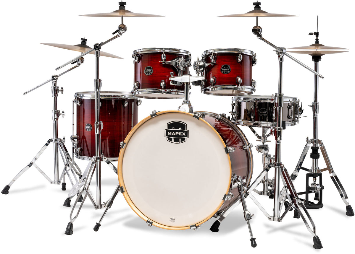 armory pop rock 5 drum shells red onyx