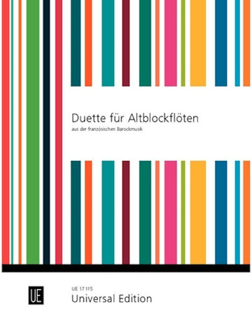 Duette Für Altblockflöten aus der Französischen Barockmusik