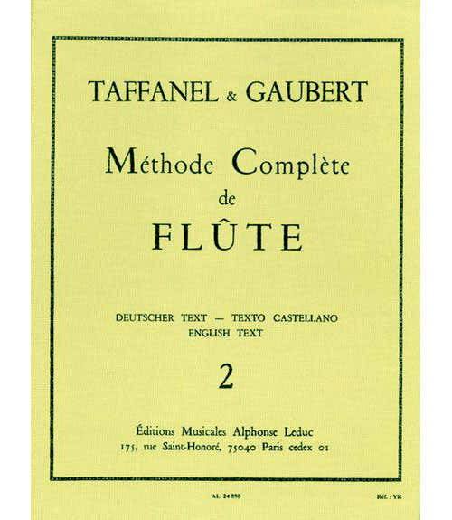 Leduc Gaubert / Taffanel - Methode De Flute Traversiere Vol. 2