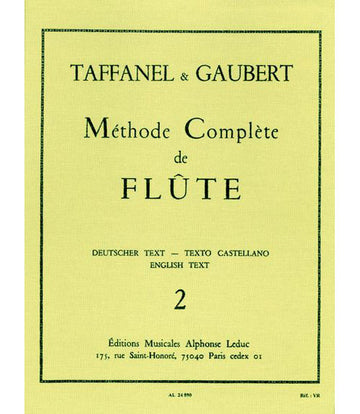 Gaubert / Taffanel - Methode De Flute Traversiere Vol. 2