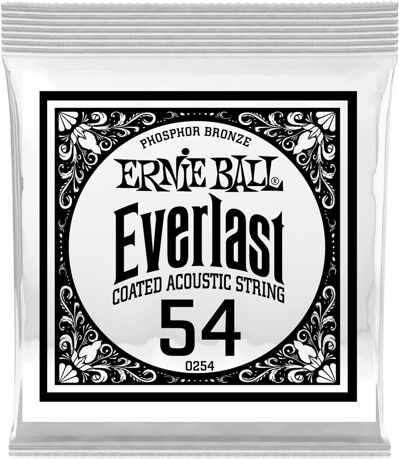 .054 EVERLAST COATED PHOSPHOR BRONZE ACOUSTIC GUITAR STRINGS