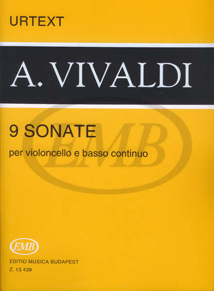 EMB (Editio Musica Budapest) Vivaldi A. - 9 Sonate - Cello