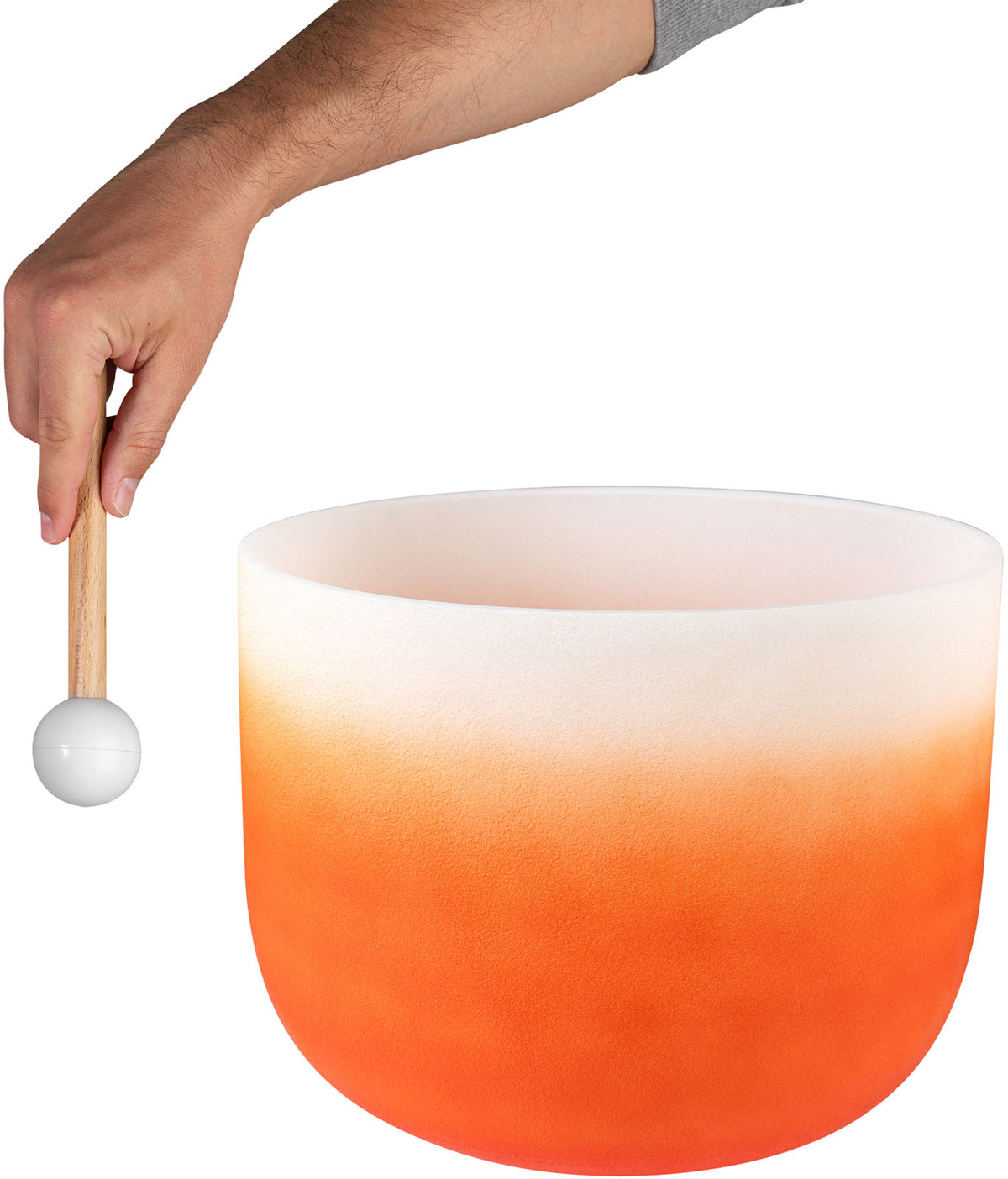 Crystal Singing Bowl Chakra 13" - Orange Sacral D (432 Hz)