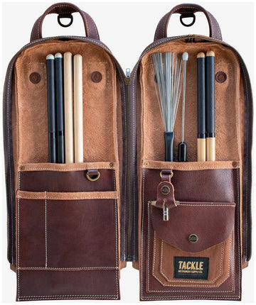 Leather Modular Stick Case - Brown