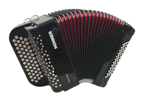Hohner NOVA II 60A BUTTONS IN G/G BLACK