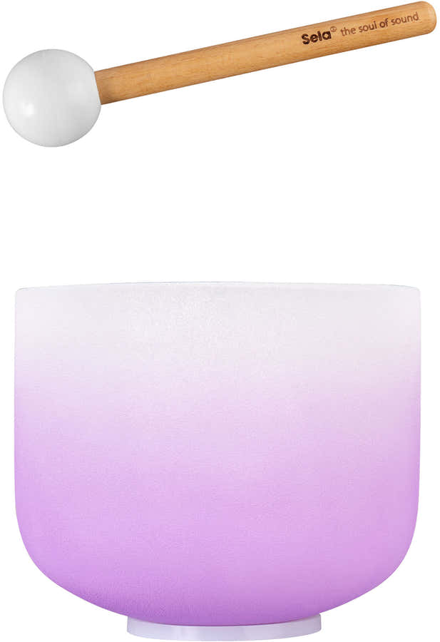 Crystal Singing Bowl Chakra 8" - Violet Crown B (432 Hz)