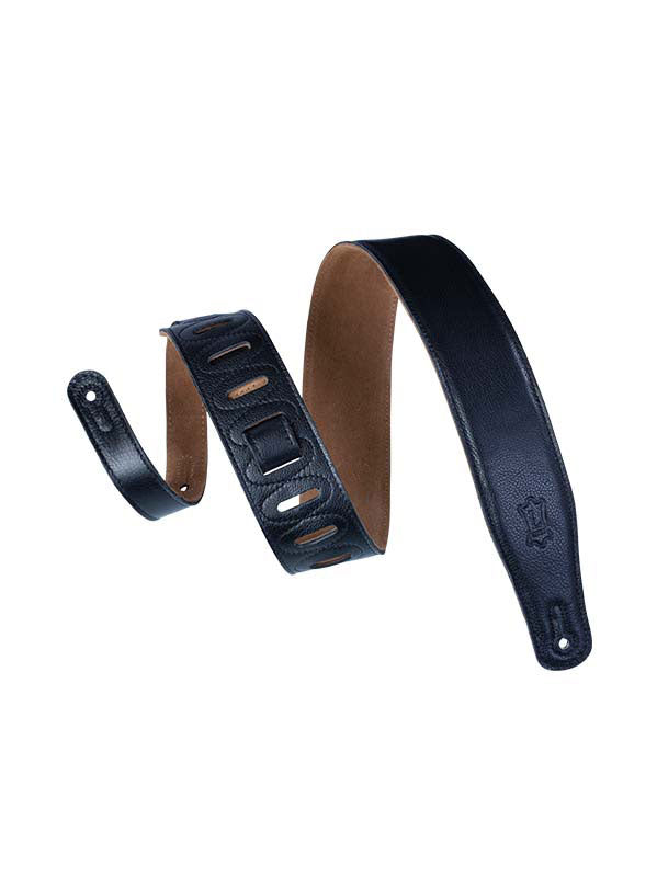Padded Leather With Suede Back 6,4 Cm - Black