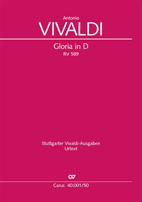 Vivaldi Antonio - Gloria RV589 - Chant/piano