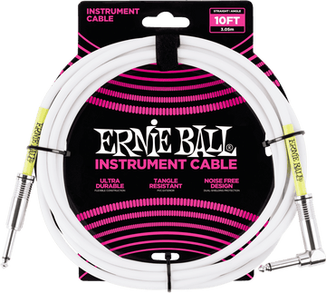 Instrument Cables Classic Jack/jack Angled 3M White