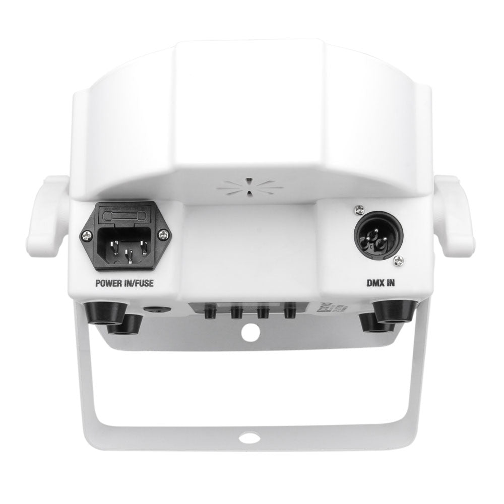 FLAT PAR TRI 3W IR WH - THREE-COLORED (RGB) LED FLAT PARLIGHT - 7 X 3 W HIGH POWER - WHITE BOX