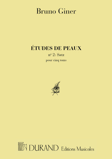 GINER B. - ETUDES DE PEAUX N. 2: SATZ - PERCUSSIONS
