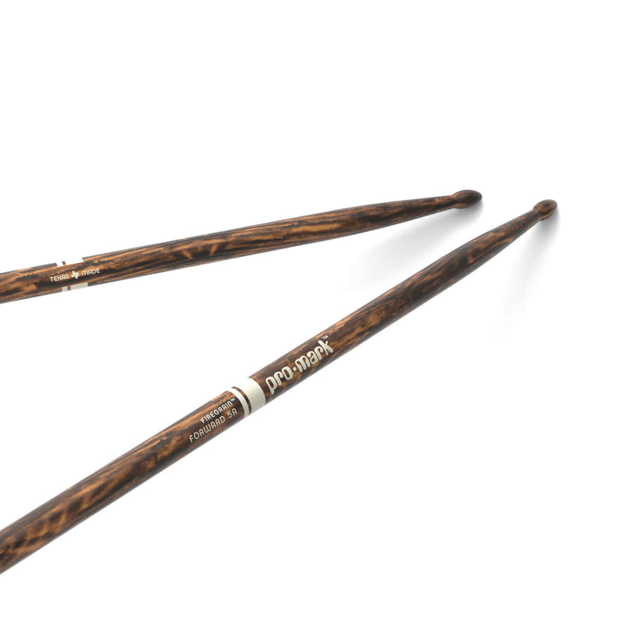 CLASSIC FORWARD 5A FIREGRAIN HICKORY DRUMSTICK OVAL WOOD TIP