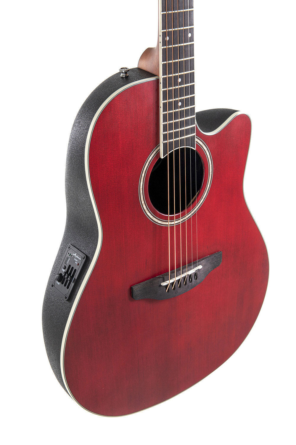 Ab24Ii Cs Mid Cutaway Ruby Red Satin