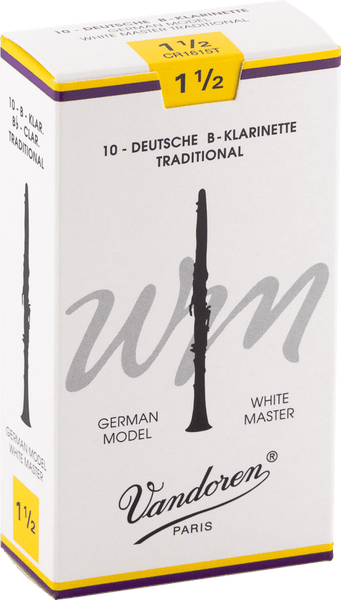 ANCHE CLARINETTE 10 ANCHES WHITE MAST TRAD 1,5