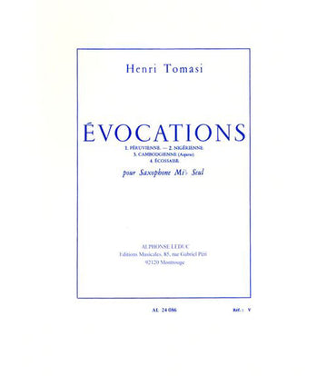 Tomasi H. - Evocations - Saxophone Mib Seul