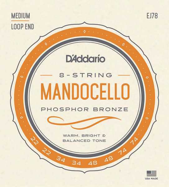 D'ADDARIO EJ78 STRING SET FOR MANDOCELLO