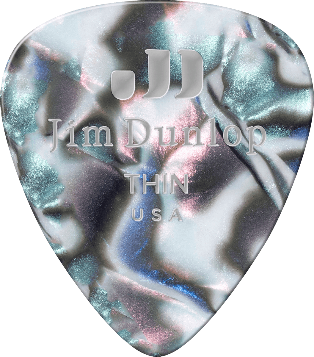 12 x Thin Genuine Celluloid Abalone