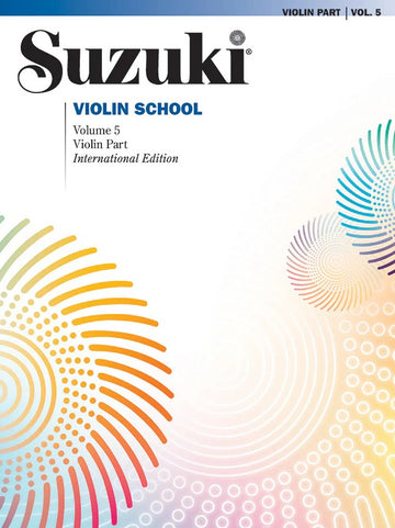 Suzuki Violin School Violin Part Vol.5 - Violon