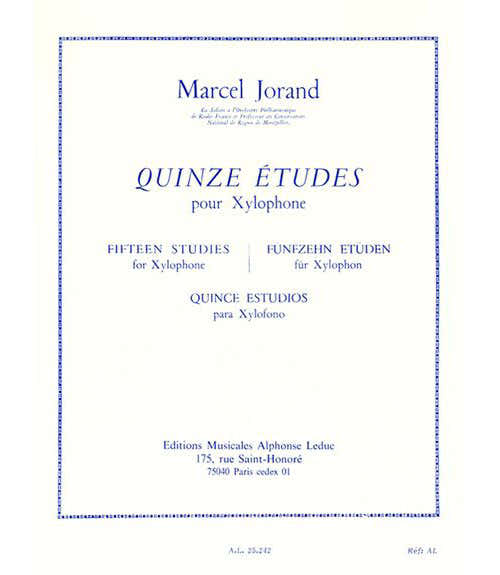 Leduc Jorand - Quinze Etudes Pour Xylophone